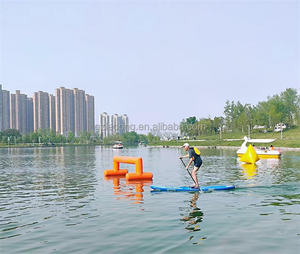 <span class=keywords><strong>Bouée</strong></span> gonflable de course d'eau, barrière flottante pour <span class=keywords><strong>jeux</strong></span> d'eau - Product Image 4