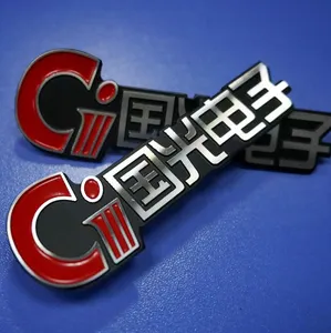 Custom Logo 3D Aluminium Naambord Geborsteld Metalen Embleem Met Sticker Voor Machine Elektrische Apparaat