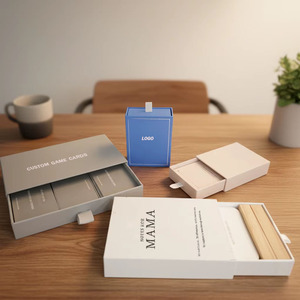 Coffret de 60 cartes d'affirmation pour maman, cadeau pour maman après l'accouchement, avec <span class=keywords><strong>support</strong></span> en bois dans une boîte à tiroir blanche - Product Image 2