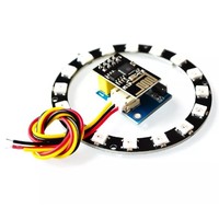 Controlador de luz LED RGB ESP-01 ESP8266 ESP01, Adpater WIFI, módulo IDE WS2812 WS2812B 5050, 16 Bits, anillo de luz artesanal