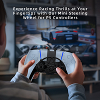 Mini volant pour manette PS5, volant de course compact et portable pour une simulation de conduite améliorée dans les jeux
