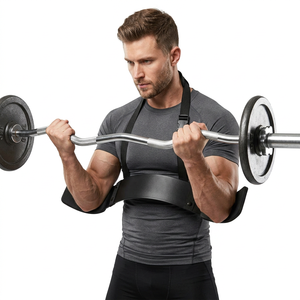 Meilleures ventes : Arm Blaster en aluminium noir, logo personnalisable, robuste, respirant, équipement de fitness et de musculation pour la force des biceps - Product Image 1