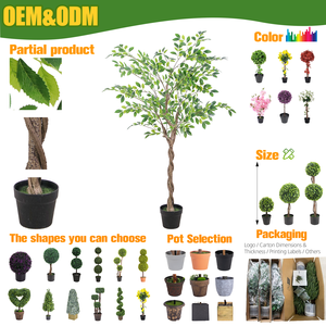 ต้นไทรประดิษฐ์ RUOPEI แบบกิ่งบิดงอ ต้นไม้ประดับปลอม ไม่มีกลิ่น ต้นไม้ปลอมสีเขียว สำหรับตกแต่งบ้าน สำนักงาน ภายในอาคาร - Product Image 2