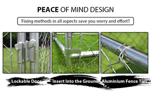 <strong>Extra</strong>-Tall Heavy Duty Outdoor <strong>Dog</strong> Cage Breathable Metal for <strong>Large</strong> Breeds Boxed Packaging - Product Image 4