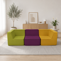 Nouveau canapé modulaire en mousse de luxe haut de gamme, siège en mousse, canapé rembourré, canapé-lit, couleur unie personnalisée, module de salon