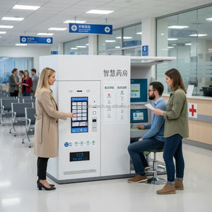 Báscula Médica Huasheng para Medir Peso, Estatura e IMC, con Índice de Masa Corporal, IA Inteligente, Kiosco Médico para el Cuidado de la Salud HS-S550 - Product Image 1