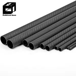 High Modulus Carbon Tubes 3K Carbon Fibre Pole High Quality Carbon Fiber Tubes Custom 10mm 25mm 29mm 30mm 38mm 50mm Various Size