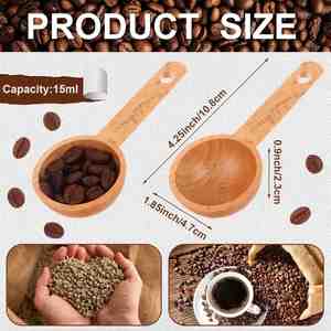 Wooden Kitchen <b>Measuring</b> <b>Spoon</b> Set Eco Friendly Wood <b>Measuring</b> <b>Spoons</b> - Product Image 2
