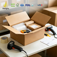 Xiangyu Maßgefertigte Wellpappe-Versandkartons mit Logodruck Faltbare Kraftpapier-Versandbox für E-Commerce Kleidung Schuhe Fabrik