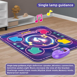 <span class=keywords><strong>Tapis</strong></span> de jeu <span class=keywords><strong>interactif</strong></span> sans fil pour musique électronique, danse, jeu <span class=keywords><strong>musical</strong></span>, <span class=keywords><strong>tapis</strong></span> de jeu portable avec lumière LED pour enfants - Product Image 2