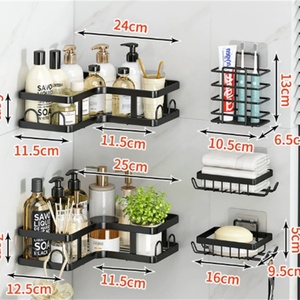 Non-perforated <b>Shower</b> Room Basket Toilet Organization and <b>Storage</b> Self Adhesive Bathroom Shelf - Product Image 2