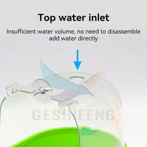 Standı yaprak şekilli kafes kuş küvet Pet çanak kuş - Product Image 5