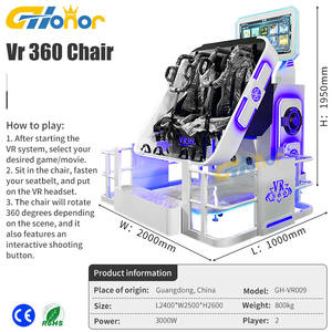 Montaña Rusa de 2 Asientos 360 Vr 3D, Simulador de Montaña Rusa, Juego de Realidad <span class=keywords><strong>Virtual</strong></span>, Máquina de Juegos VR, Equipo de Entretenimiento - Product Image 6