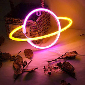 <span class=keywords><strong>Lampe</strong></span> néon LED en forme de planètes, applique murale, luminaire décoratif idéal pour une chambre à coucher - Product Image 6