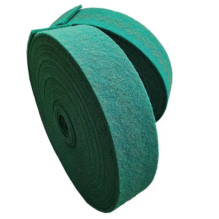 Nylon non woven scouring pad aluminum oxide abrasive cleaning scouring pad for cleaning