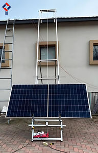 Elevador Eléctrico para Paneles Solares, Capacidad de Carga 180 kg °   Equipo de Manipulación de Paneles Fotovoltaicos con Bandeja Basculante - Product Image 5