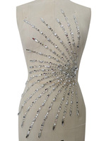 ZSY Nouveauté Luxe Multicolore Délicat Fait Main Applique en Strass de Résine Brillante et Paillettes, Patchs de Couleurs Personnalisables pour Mariage