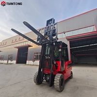 Montacargas Eléctrico de 3.5 Toneladas con Batería de Litio, Altura de Elevación Ajustable, Tipo Sit-Down para Uso Industrial y de Construcción