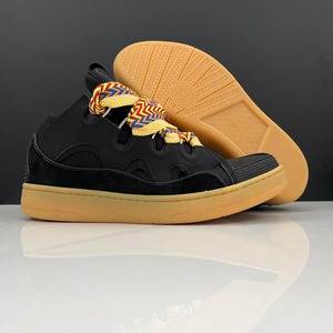 Zapatillas de Cuero Genuino de Lujo Premium para Hombre, Estilo Vintage con Bloques de Color, Suela de Goma Antideslizante, Punta Redonda, Tendencia Casual de Verano - Product Image 3