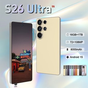 2026 S26 Ultra รุ่นดั้งเดิม 16GB+1TB ระบบปฏิบัติการ Android 15 สมาร์ทโฟน 6.9 นิ้ว HD ปลดล็อคแล้ว รองรับ 4G/5G กล้อง 108MP รองรับหลาย<span class=keywords><strong>ภาษา</strong></span> - Product Image 2