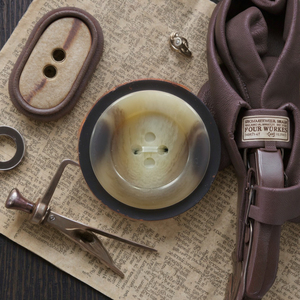 Nhà Máy Trực Tiếp Biểu Tượng Tùy Chỉnh 4-Lỗ Nút Retro Nhựa May Áo Gió Với Hình Chữ Nhật Mô Hình Đánh Bóng Kỹ Thuật - Product Image 3