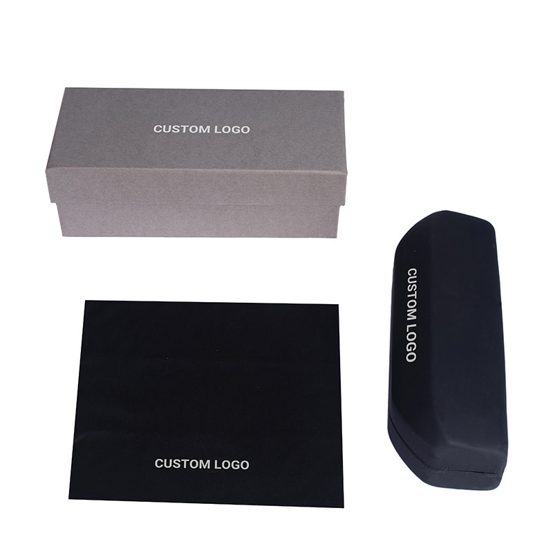 Estuche para gafas + Caja de papel + Paño de microfibra