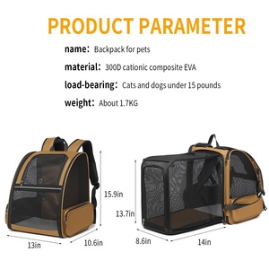 Nouveau Sac à Dos Extensible Moderne 2026 Respirant pour Chien et <span class=keywords><strong>Chat</strong></span> de Petite Taille - Product Image 2