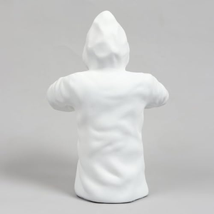 Sculpture Moderne en Résine Noir et Blanc, Grande Figurine Décorative pour Salon et Maison - Product Image 2