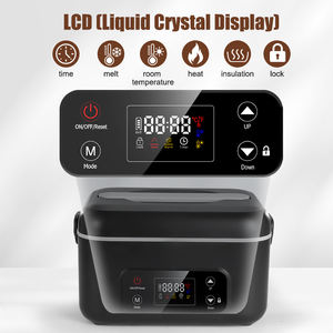 קופסת אוכל חמה ניידת מנירוסטה נטענת <span class=keywords><strong>USB</strong></span> בנפח 1.3 ליטר, הכוללת יכולות חימום עצמי של הסוללה וחימום אלחוטי - Product Image 3