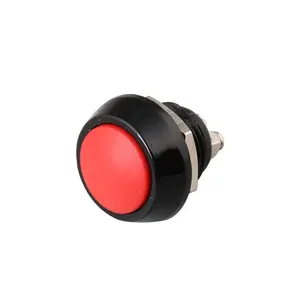 गुंबददार सिर रंगीन लाल सिर छोटे 12mm पुश बटन स्विच क्षणिक gamepad के लिए