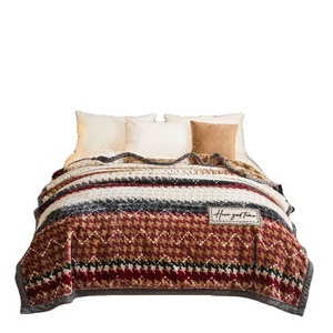 Manta Raschel <span class=keywords><strong>de</strong></span> Estilo Coreano, Tejida, Gruesa, Suave, Ecológica, Agradable al Tacto, para Todas las Estaciones, Personalizable - Product Image 1