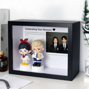 Handmade tùy chỉnh 10-inch MDF gỗ khung ảnh độc đáo rỗng bóng hộp hiển thị trường hợp 6cm chiều sâu DIY 6x8 <span class=keywords><strong>8x10</strong></span> cho trang trí nội thất - Product Image 3