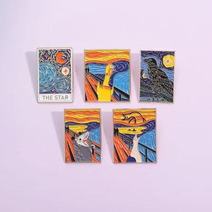Alfileres <span class=keywords><strong>de</strong></span> Metal personalizables, broches <span class=keywords><strong>de</strong></span> pintura al óleo <span class=keywords><strong>de</strong></span> animales gritando, insignias <span class=keywords><strong>de</strong></span> solapa <span class=keywords><strong>de</strong></span> esmalte suave para Navidad, hada del Día Nacional - Product Image 4
