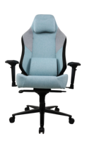 Fauteuil de gaming inclinable moderne style course, dossier haut, construction en acier, accoudoirs 3D réglables, vérin à gaz 3 positions pour
