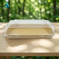 Boîtes d'expédition en kraft écologiques personnalisées en gros de Chine pour l'emballage de nouilles, sushis, pâtisseries, beignets, gâteaux, biscuits et pains avec estampage à chaud