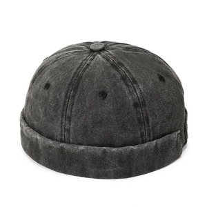 Vintage Velour Docker <b>Caps</b> for Unisex Summer Street Style Hand Embroidered Breathable <b>Waterproof</b> Outdoor Business Attire - Product Image 6
