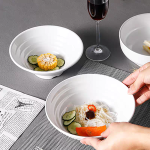 Bols de luxe en <span class=keywords><strong>plastique</strong></span>, vaisselle en mélamine, vente en gros, salade de mélamine, nouilles, Ramen - Product Image 1