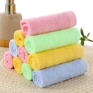 来样定做礼品包装面巾有机500gsm定制100% 竹棉或竹棉25 * 25厘米婴儿面巾手洗布
