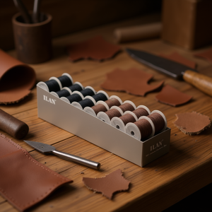 Set di 32 Pezzi di Filo Cerato Ilan 1,5 mm x 5 m Marrone Nero per Lavorazione del Cuoio - Product Image 2