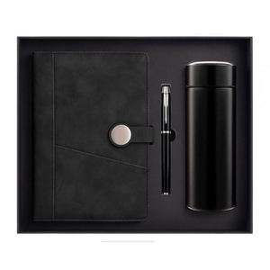 Ensemble cadeau d'entreprise personnalisé en gros avec logo, tasse isotherme de luxe, carnet et stylo promotionnels - Product Image 4