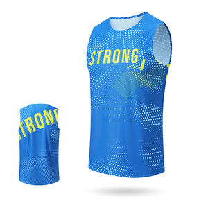 เสื้อกล้ามกีฬาแห้งเร็วปรับแต่งได้สำหรับผู้ชาย เสื้อยืดแขนกุดสำหรับออกกำลังกาย วิ่งกลางแจ้ง มาราธอน บาสเกตบอล เสื้อกีฬา - Product Image 4