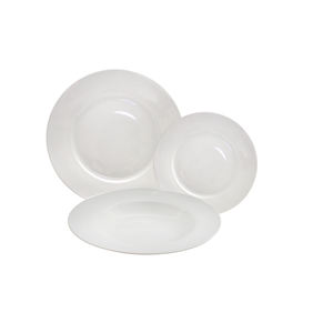 Juego de Mesa KENT LINE de 18 Piezas en Porcelana Blanca AB - Product Image 1