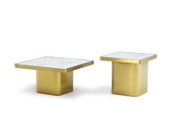 Table basse moderne minimaliste de luxe léger, combinaison de tables basses rondes nordiques, petite table d'angle créative