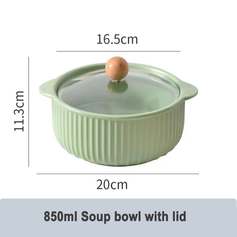 Scodella da 850ml con coperchio-verde