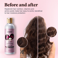 Produits de coiffage pour cheveux OEM ODM, crème définissante pour boucles, lotion lissante pour cheveux bouclés, traitement pour cheveux noirs