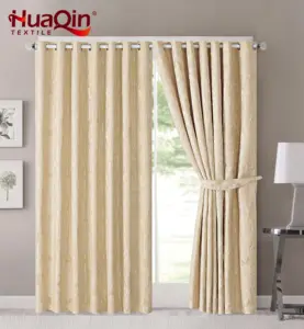 Blackout Top Grommet Window Curtain For Living Room Wholesale Ready Made House Jacquard Curtains For Bedroom Home