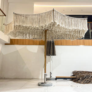 Proveedor de Sombrillas Grandes de Lujo para Exteriores, Hechas a Mano con Cuerda y Aluminio, Sombrillas Comerciales al por Mayor, Sombrillas de <span class=keywords><strong>Patio</strong></span> Personalizables con Bases - Product Image 1