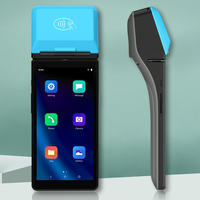 Android 11 layar sentuh 6 inci, Terminal POS pembayaran genggam semua dalam satu dengan pemindai QR sidik jari