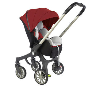 Poussette bébé 4-en-1 avec options d'assise inclinable, légère en alliage d'aluminium, pliable, design bidirectionnel, avec <span class=keywords><strong>nacelle</strong></span> et siège auto, 25 kg - Product Image 3