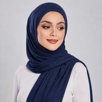 Voile Hijab en Modal à Bordure Dentelle, Doux et Respirant, Longue Écharpe Femme, Couleur Unie, Protection Solaire, Vente en Gros